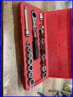 Snap-On Ratcheting Low Clearance Socket Set With PB101 Case