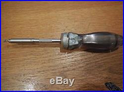 Snap On Ratcheting Screwdriver Clear Gray Handle SSDMR4B VERY RARE Hard TO FIND