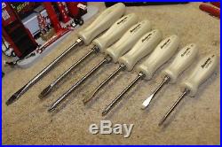 Snap-On SDDX70APW 7 pc. Combination Screwdriver Set Pearl White NO Tray