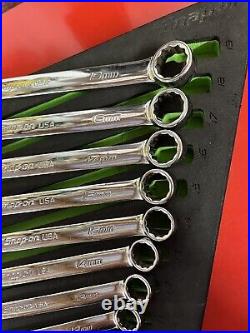 Snap On SOEXM Flank drive Plus 13PC Metric Wrench Set 7mm-19mm with Foam LOW USE