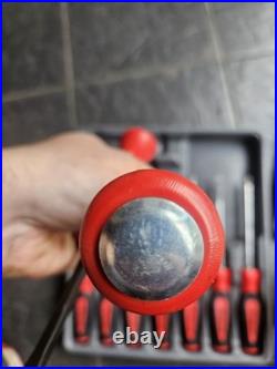 Snap On Screw Driver And Stricking Pry Bar Set In Case slight use