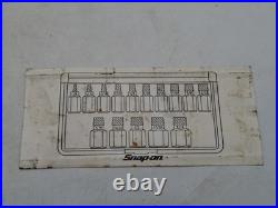 Snap On Screw Extractor Set REX15B 15 Piece Hexagonal Head Multi Spline Set Used