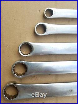 Snap-On Set of 5 XDHFM Long Double Box End Combination Metric Wrenches 10 19mm