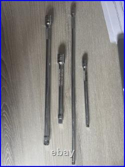 Snap-On Socket Extension Bars 3/8 & 1/4 Drive Set Of 4