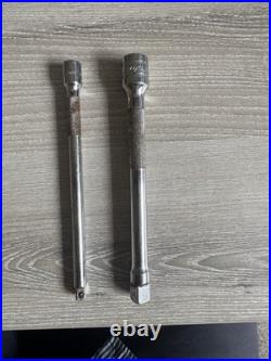 Snap-On Socket Extension Bars 3/8 & 1/4 Drive Set Of 4