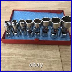 Snap-On Sockets Universal Joint 3/8 Drive Set 5/16 3/4 Snap-On Sockets Universal Joint 3/8 Drive Set 5/16 3/4