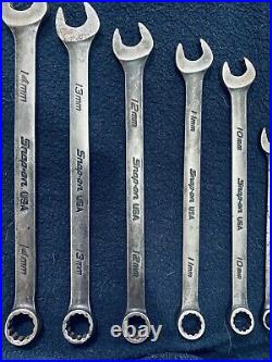 Snap On Spanner Set Industrial Finish GSOEXM Flank Drive Plus