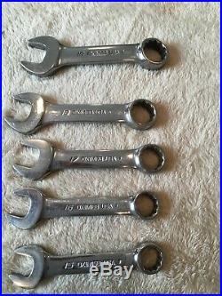 Snap On Stubby Wrench Set, 10 Pc, 10-19mm