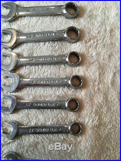 Snap On Stubby Wrench Set, 10 Pc, 10-19mm