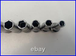 Snap On Tool 3/8 Semi Deep Flank Drive Socket Set 6-20mm 6pt Missing 13mm