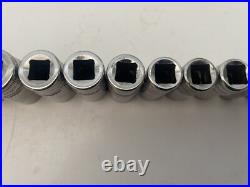 Snap On Tool 3/8 Semi Deep Flank Drive Socket Set 6-20mm 6pt Missing 13mm