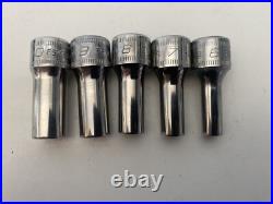 Snap On Tool 3/8 Semi Deep Flank Drive Socket Set 6-20mm 6pt Missing 13mm