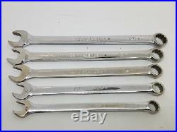 Snap On Tools 10 Piece Metric Long Combination Wrench Set 9-19mm Hand Box Open