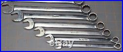 Snap On Tools 11 Pc Flank Drive Combination Wrench Set 3/8-1 OEX711