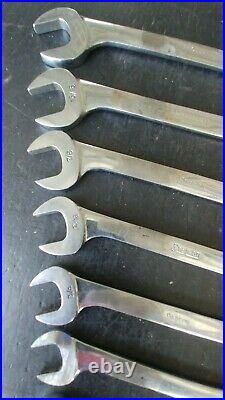 Snap On Tools 11 Piece 4 Way Angle Head Open End Wrench Set 3/8 1 VS711