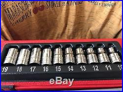 Snap On Tools 1/2 Drive Socket Set 10 To 19