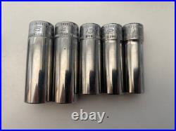 Snap On Tools 3/8 Deep Flank Drive Socket Set 6-20mm 6pt 15pc Set