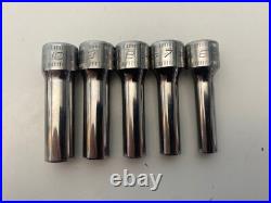 Snap On Tools 3/8 Deep Flank Drive Socket Set 6-20mm 6pt 15pc Set