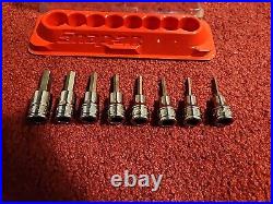 Snap On Tools 3/8 Drive 8 Pc Standard Hex Bit Set 208EFAY