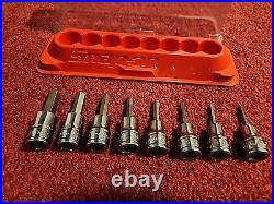 Snap On Tools 3/8 Drive 8 Pc Standard Hex Bit Set 208EFAY