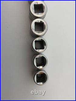 Snap On Tools 3/8 Low Profile Socket Set And Ratchet Metric Missing 10mm