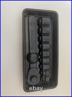 Snap On Tools 3/8 Low Profile Socket Set And Ratchet Metric Missing 10mm