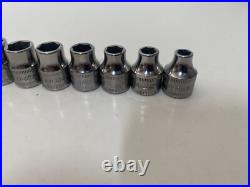 Snap On Tools 3/8 Shallow Flank Drive Socket Set 6-20mm 6pt Missing 15mm 14pc