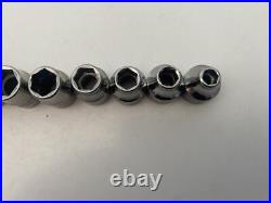 Snap On Tools 3/8 Shallow Flank Drive Socket Set 6-20mm 6pt Missing 15mm 14pc