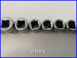 Snap On Tools 3/8 Shallow Flank Drive Socket Set 6-20mm 6pt Missing 15mm 14pc
