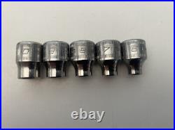 Snap On Tools 3/8 Shallow Flank Drive Socket Set 6-20mm 6pt Missing 15mm 14pc