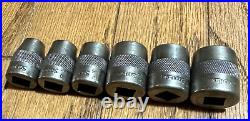 Snap On Tools 4-PT SQUARE Shallow 1/2 Drive Knurled Socket Antique Vintage SAE