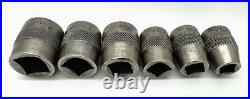 Snap On Tools 4-PT SQUARE Shallow 1/2 Drive Knurled Socket Antique Vintage SAE