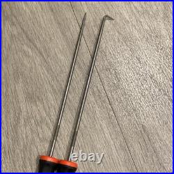 Snap On Tools 4 Piece Mini Long Soft Grip Awl, Hook And Pick Set with Pouch