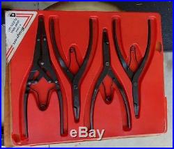Snap On Tools 4 Piece Snap Ring Pliers Set SRP400 NICE