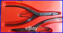 Snap On Tools 4 Piece Snap Ring Pliers Set SRP400 NICE