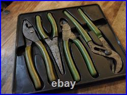 Snap On Tools 4pc Pliers / Cutt3rs Set dark green Pl400b £295RRP