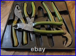 Snap On Tools 4pc Pliers / Cutt3rs Set dark green Pl400b £295RRP