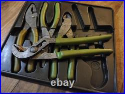 Snap On Tools 4pc Pliers / Cutt3rs Set dark green Pl400b £295RRP