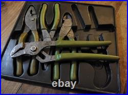 Snap On Tools 4pc Pliers / Cutt3rs Set dark green Pl400b £295RRP