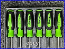Snap On Tools 6 Pc Soft Grip Green Combination Radiator Hose Pick Set SGRHT6BG