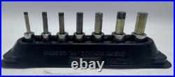 Snap On Tools 7 Piece 3/8 Drive Metric Hex Bit Socket Set 4MM-10MM 207EFAMY