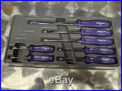 Snap-On Tools 7 Piece Combination Screwdriver Set Purple SDDX70ADP hard handle