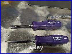 Snap-On Tools 7 Piece Combination Screwdriver Set Purple SDDX70ADP hard handle