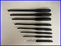 Snap On Tools 8 Piece Roll Pin Punchy Set PPR708BK