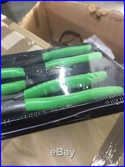 Snap On Tools BNiB Medium size Genius Green Pliers Cutters Long Nose Set X 3