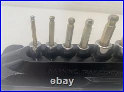 Snap On Tools Ball End Hex Sockets Metric 3-10mm With Magnetic Tray 208EFTABMY