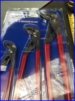 Snap On Tools Blue Point Brand New Boxed Tongue & Groove Plier Set