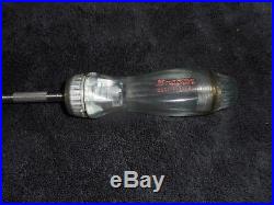 Snap On Tools CLEAR Ratcheting Screwdriver with Bits THE HOLY GRAIL