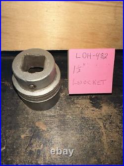Snap On Tools LDH482 1 1/2 Chrome 3/4 Drive 12 Point Socket