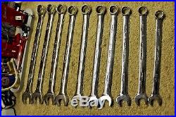 Snap On Tools SOEXM710 Metric Wrench Set 10-19 mm Flank Drive Plus 10 pc USA